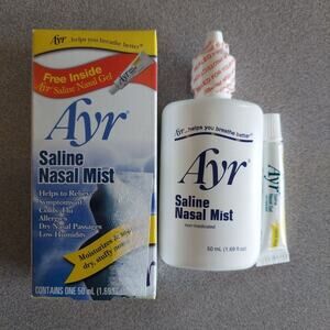 Ayr Saline Nasal Mist Moisturizes & Soothes Dry Stuffy Nose Gluten Free 1.69 oz